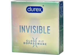 Durex Durex Invisible Close Fit kondomy - nasazené 1 balení - 3 ks