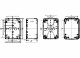 Schneider pouzdro 164 x 121 x 87 mm ABS IP66 Thalassa TBS (NSYTBS16128)