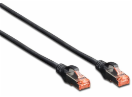 Digitus Patchcord CAT6, S-FTP, 3m, černý, 10 kusů (DK-1644-030-BL-10)