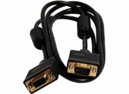 Art D-Sub (VGA) - D-Sub (VGA) kabel 1,8m černý (KABSVGA M/F 1,8M AL-OEM-11)