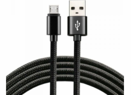 EverActive USB-A - microUSB USB kabel 2 m černý (CBB-2MB)