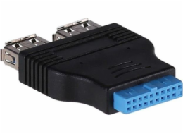 Akyga adaptér 2 x USB 3.0 - 19-pin (AK-CA-58)