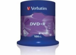 Verbatim DVD+R 4,7 GB 16x 100 kusů (43551)