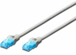 Digitus patchcord UTP, CAT.5E, šedý, 2,5 m (DK-1512-025)