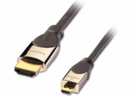 Lindy HDMI Micro - HDMI kabel 1m stříbrný (41421)