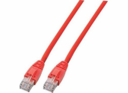 Patchkabel EFB RJ45 U/UTP, Cat.6, LSZH, CCA, 1m, červený (K8104RT.1)