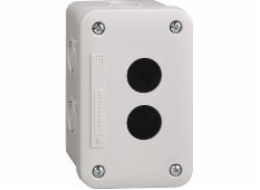 Schneider Electric kazetové pouzdro se 2 otvory 22 mm šedé IP54 (XALE2)