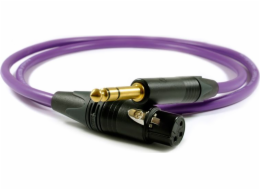 Melodika Jack 6,3mm - XLR kabel 17m fialový