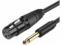 Ugreen Jack 6,3 mm - XLR kabel 2 m černý (UGR494BLK)