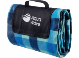 AquaWave PIKNIKOVÁ DEKA CHEQUA DEKA MODRÁ KAROVANÝ POTISK 130X150