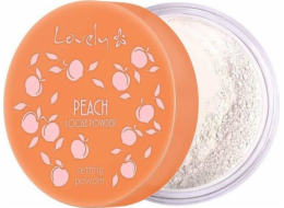 Lovely Lovely Peach Loose Powder, transparentní pudr na obličej s jemnou broskvovou barvou a vůní, 9 g