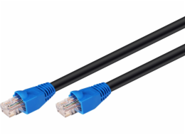 Goobay Outdoor propojovací kabel U / UTP kat. 6 CCA černý 30m (94393)