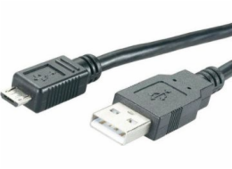 MediaRange USB-A - microUSB USB kabel 1,2 m černý (MRCS138)