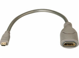 Lindy HDMI Micro - HDMI AV adaptér šedý (41298)