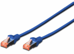 Digitus Patchcord CAT6, S-FTP, 0,25 m, modrý, 10 kusů (DK-1644-0025-B-10)