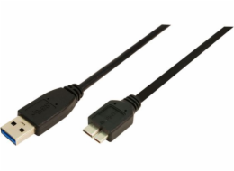 LogiLink USB-A - micro-B USB kabel 2 m černý (CU0027)