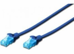 Digitus DIGITUS CAT 5e U-UTP patch kabel PVC AWG 26/7 délka 25m barva modrá