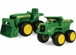 Sklápěč Tomy John Deere + traktor TOMY