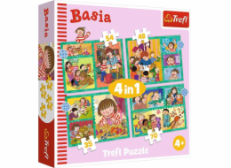 Trefl Puzzle 4v1 The Adventures of Basia TREFL