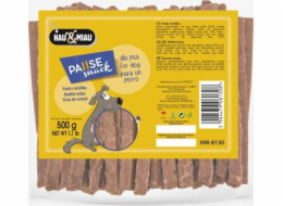 Hau&Meow Pausesnack pamlsek pro psy, králičí nudličky 500g