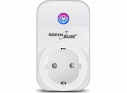 GreenBlue Dálkově ovládaná WIFI zásuvka GreenBlue GB155G Android iOS Alexa Google Home časovač max 2000W (německý typ)