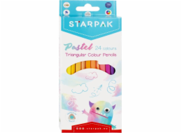 Starpak OLO TUŽKY 24KOL/180 TROJ PASTEL STK 12/144