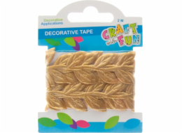 Craft with Fun CF DECK DECORATION LEAF TAPE 2M/2,5CM ZLATÁ 12/288