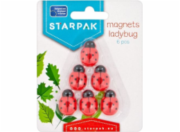 Starpak I LADYBUG MAGNET 25MM STK OP6PCS B/C 24/144