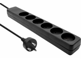 ProXtend Danish Power Strip 6 zásuvek 10 m černá