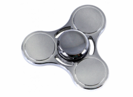 Kovový fidget spinner, trojitý, 4 barvy, mix