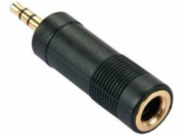 Lindy AV adaptér Jack 3,5 mm - Jack 6,3 mm černý (35621)