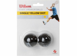 Wilson Wilson Staff Squash Yellow Dot 2 Pack Ball WRT617800 Black Jedna velikost