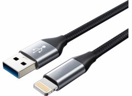 Montis USB-A - Lightning kabel 2 m černý (MT047)