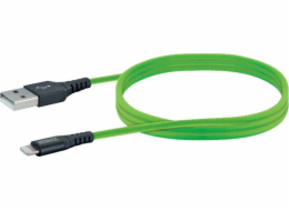 Schwaiger USB-A - Lightning kabel 1,2 m zelený (LPRO420501)