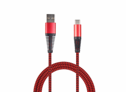 USB 2GO USB-A - USB-C kabel 1 m červený (795947)