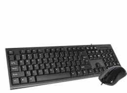 Klávesnice + myš Omega OMEGA KEYBOARD US MOUSE SET OKM-09 DRÁTOVÁ KLÁVESNICE MYŠ USB ČERNÁ [45545]