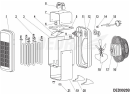 Dedra termostat 16A