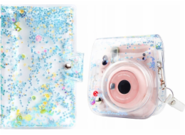 LoveInstant Cover Case for Fuji Fujifilm Instax Mini 11 + Album / Sequins Blue