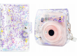 LoveInstant Cover Case for Fuji Fujifilm Instax Mini 11 + Album / Sequins Purple