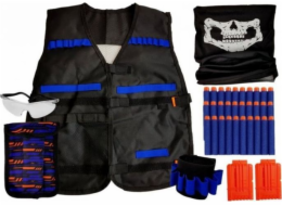 Lean Sport Outfit Commando Set Maškarní kostým pro děti Bullets Brýle Šátek Vesta