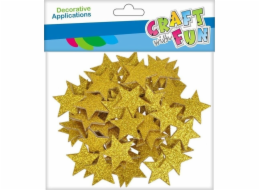 Craft with Fun DEKORACE EVA STARS BROK SPRING 60ST CF 12/144