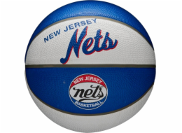 Wilson Wilson NBA Team Retro Brooklyn Nets Mini míč WTB3200XBBRO Blue 3