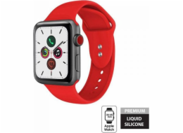 Kapalný řemínek Crong Crong – Řemínek Apple Watch 38/40 mm (červený)