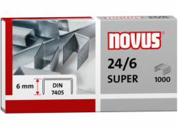 Svorky Novus 24/6 DIN super x 1000 (4009729003688)