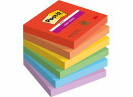 Post-It 3M Post-it® Super Sticky Notes, HRACÍ, 76x76mm, 6x90 karet.