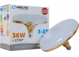 Abilite E27 Ufo Gold Mléčná 36W, 230V