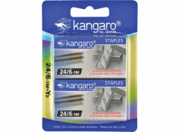 Kangaro Staples KANGARO, No. 24/6,2x1000 ks, blistr