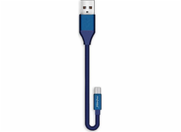 Nafumi USB-A - microUSB kabel 0,3 m Modrý (25906)