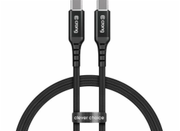 Crong USB-C – USB-C kabel 1,5 m černý (CRG-AL15USCC-BLK)