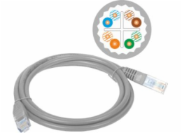 Alantec Patch-cord U/UTP kat.6A LSOH 0,5m šedý